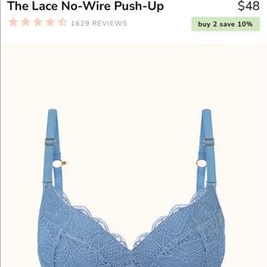 NWT Lively Lace No-Wire Push-Up Bra, 36DDD